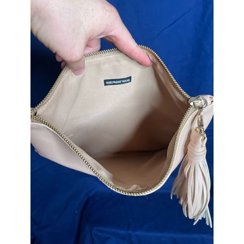 Who What Wear Beige & Pink Clutch - Picture 5 of 6